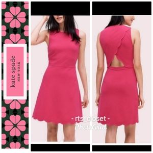 Kate Spade Scallop Back Ponte Dress